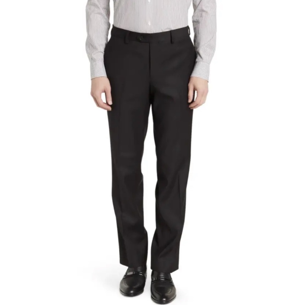 Savile Row Co. Strand Flat Front Stretch Dress Pant